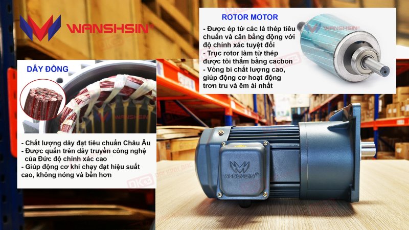 động cơ giảm tốc mặt bích wanshsin gv22-100w-80s