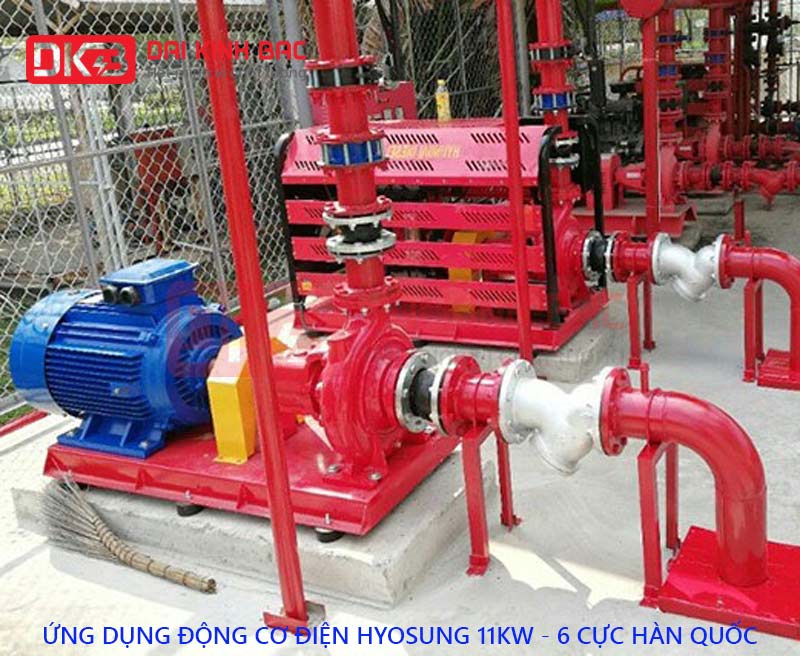 ung dung bom cua dong co dien hyosung 11kw