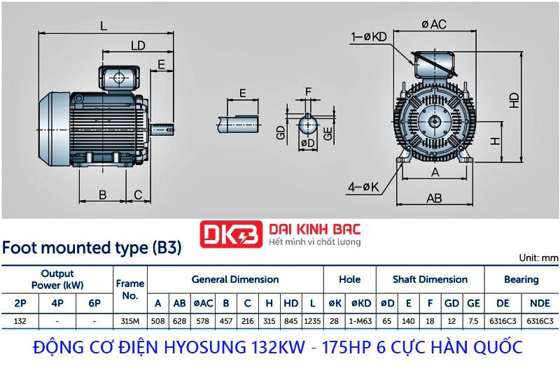 bna ve dong co dien hyosung 132kw chan de