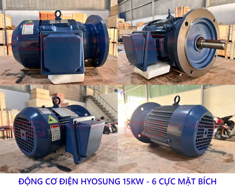 dong co dien hyosung 15kw mat bich