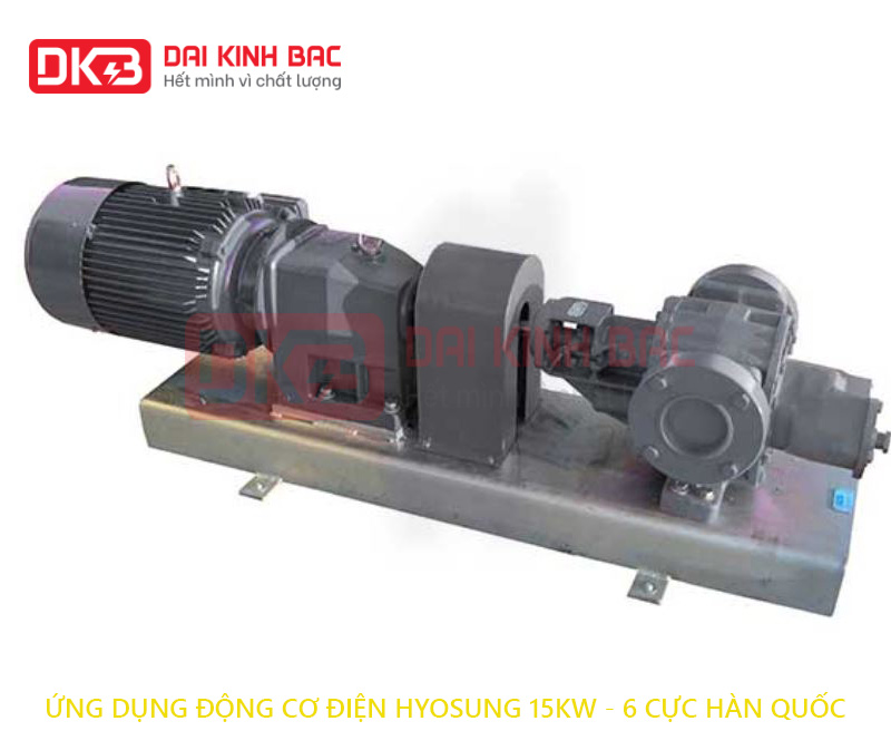 ung dung bom cua dong co dien hyosung 15kw