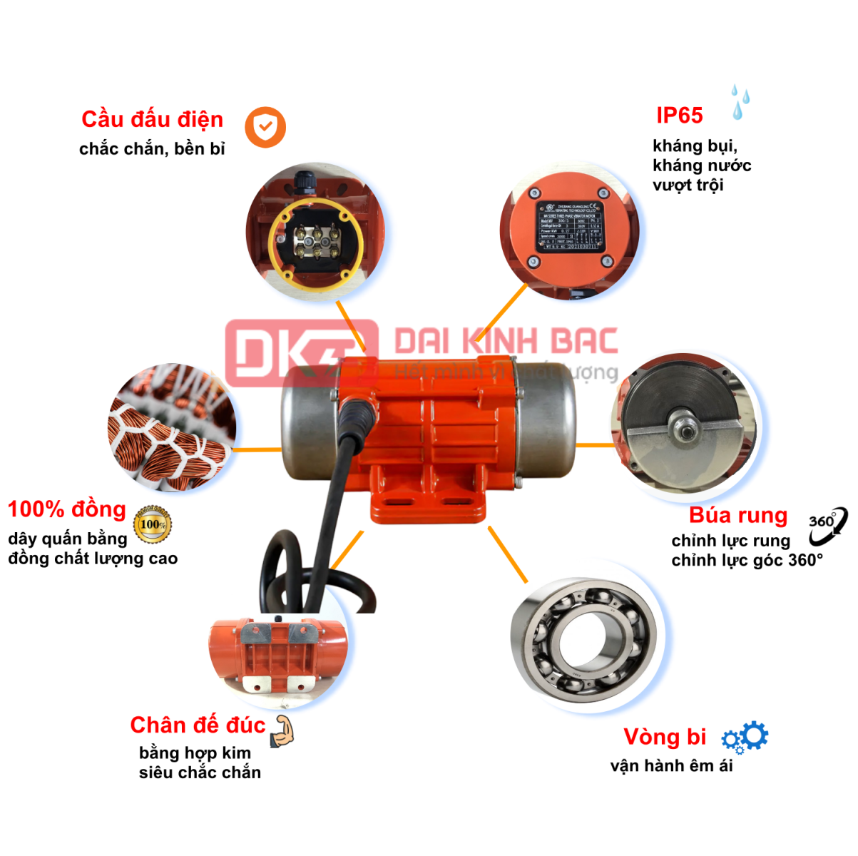 ưu điểm động cơ rung Oli 1.9KW