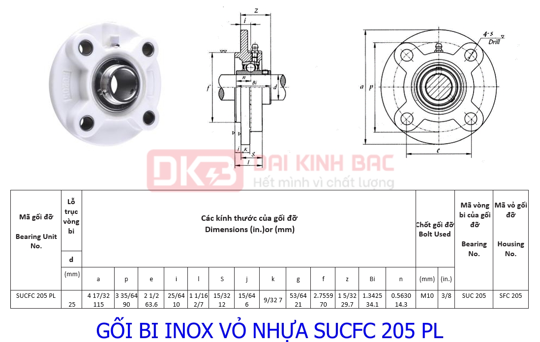 catalog goi bi inox vo nhua sucfc 205 pl