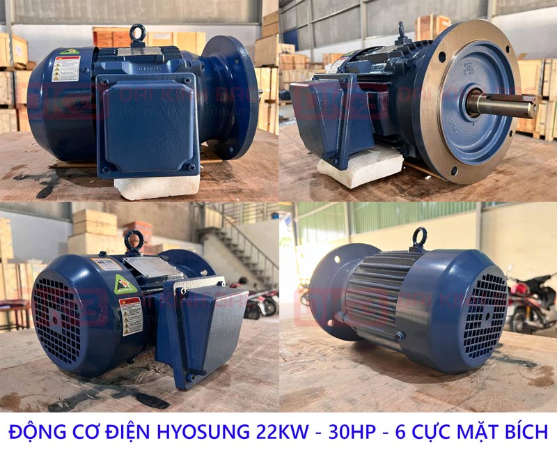 dong co dien hyosung 22kw mat bich