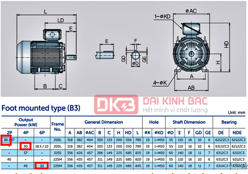 động cơ bơm nước 30kw 40hp hyosung hàn quốc