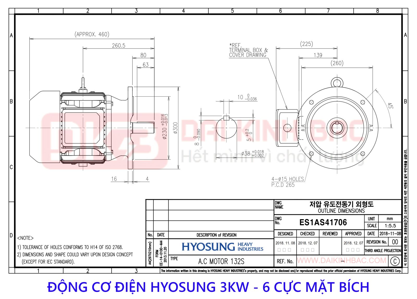 ban ve dong co dien hyosung 3kw 6 cuc mat bich