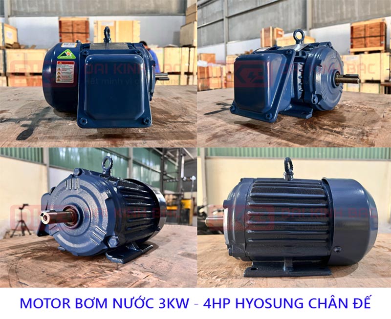 motor bom nuoc 3kw hyosung chan de