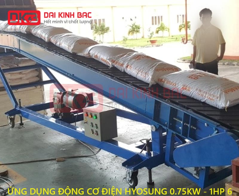 ung dung bang tai cua dong co dien hyosung 0.75kw 6 cuc