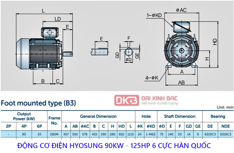 bna ve dong co dien hyosung 90kw chan de