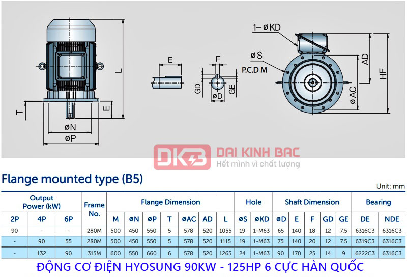 ban ve dong co dien hyosung 90kw mat bich