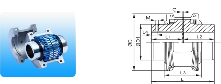 Bản vẽ khớp nối lưới m10