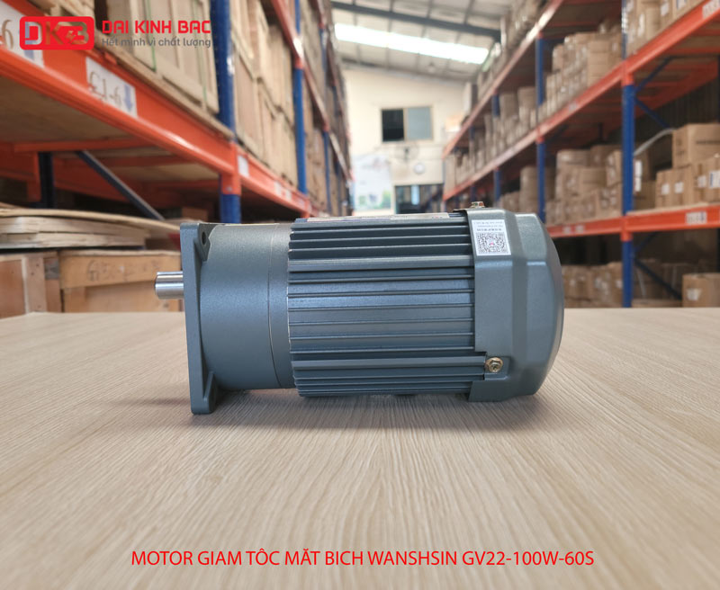 động cơ giảm tốc mặt bích wanshsin gv18-100w-60s