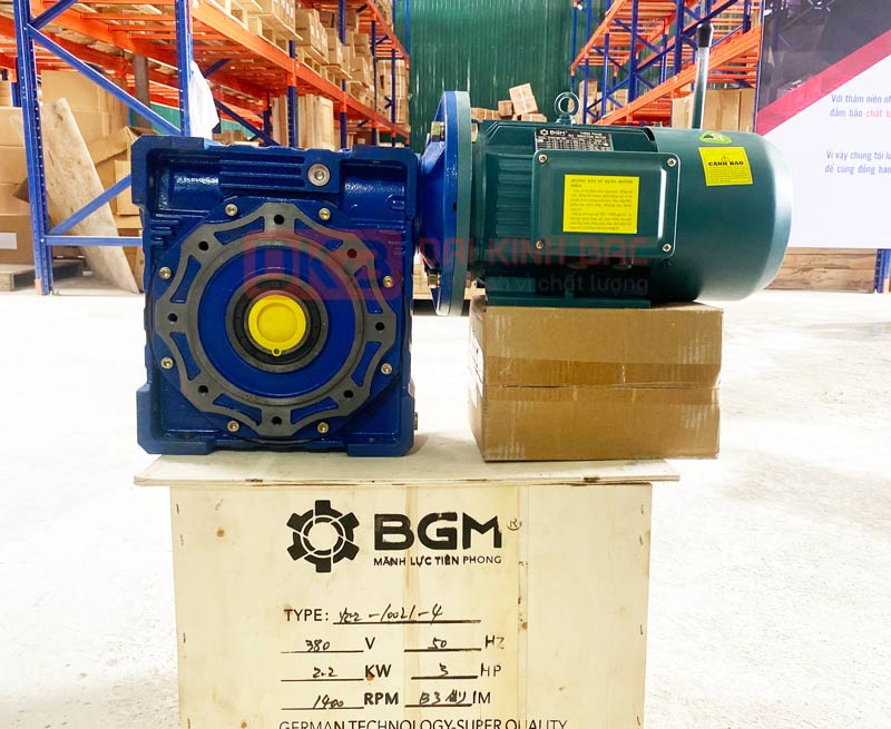 Hộp Giảm Tốc Trục Vít Bánh Vít Cao Cấp NMRV 130 Của BGM