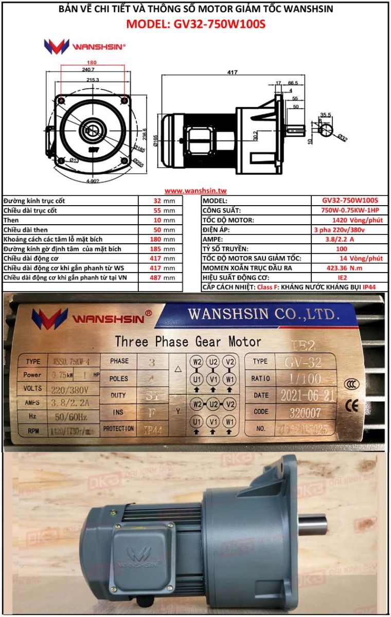 ban-ve-dong-co-giam-toc-mat-bich-Wanshsin-GV32-750W-100S
