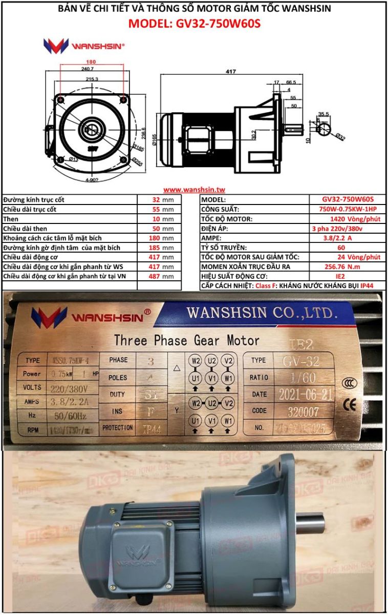 ban-ve-dong-co-giam-toc-mat-bich-Wanshsin-GV32-750W-60S