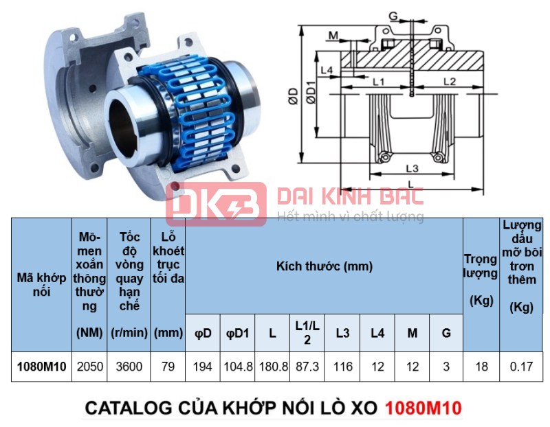 Catalog khớp nối lưới 1080M10