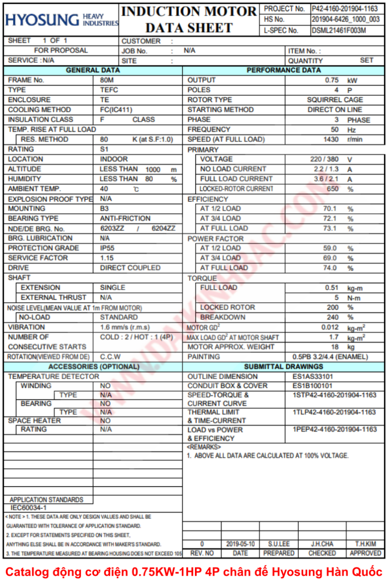 catalog-dong-co-dien-0-75kw-1hp-hyosung-han-quoc-chan-de-4p