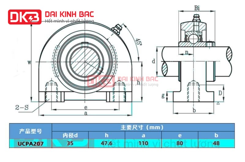 gối đỡ vòng bi ucpa 207