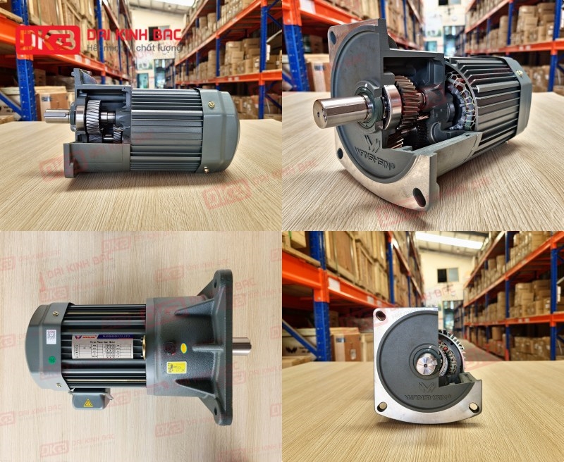 Động Cơ Giảm Tốc Mặt Bích Wanshsin GV50-2200W-80S