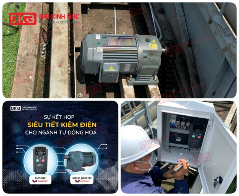 Động Cơ Giảm Tốc Chân Đế Wanshsin GH50-3700W-60S
