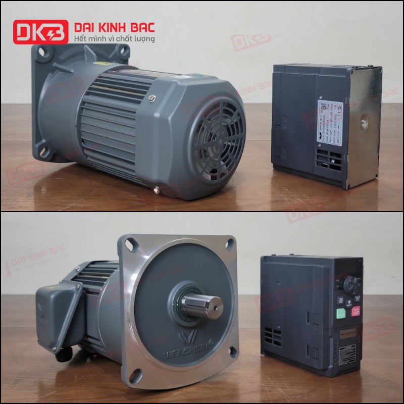 Động cơ giảm tốc mặt bích Wanshsin GV28-100W-600S
