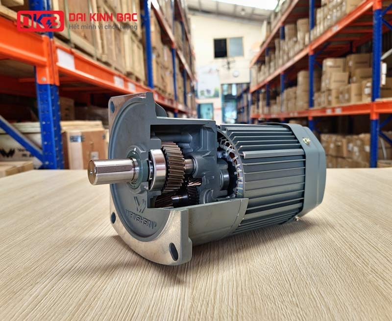 Động Cơ Giảm Tốc Mặt Bích Wanshsin GV18-100W-3S