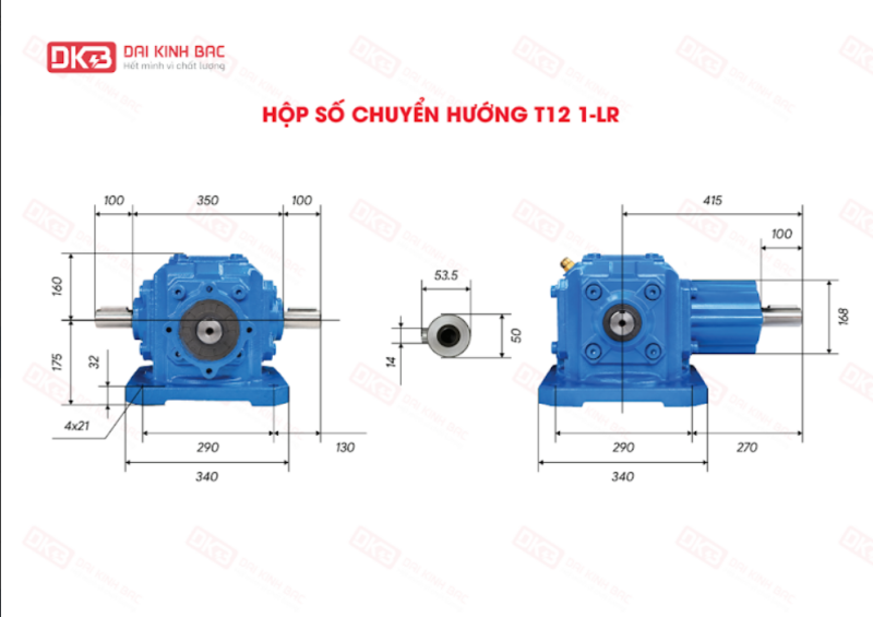 hộp số chuyển hướng t12-3:1