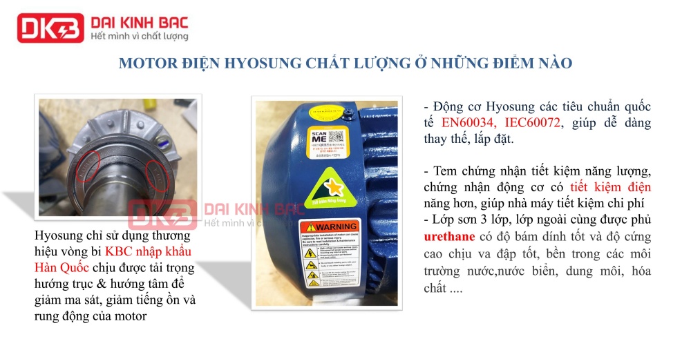 Động Cơ Bơm Nước 132KW - 180HP Hyosung Hàn Quốc