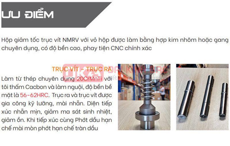 Hộp giảm tốc cốt âm nmrv 150