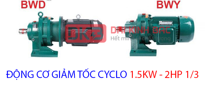 động cơ giảm tốc cyclo 1.5kw 2hp 1.3