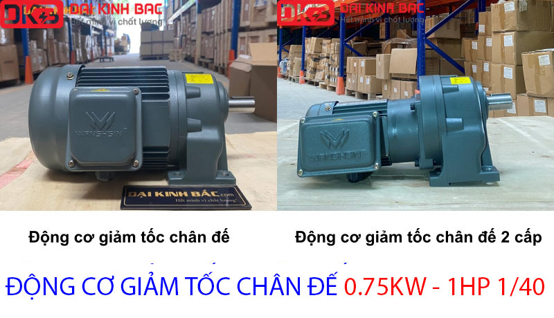 động cơ chân đế 0.75kw 1hp 1.40