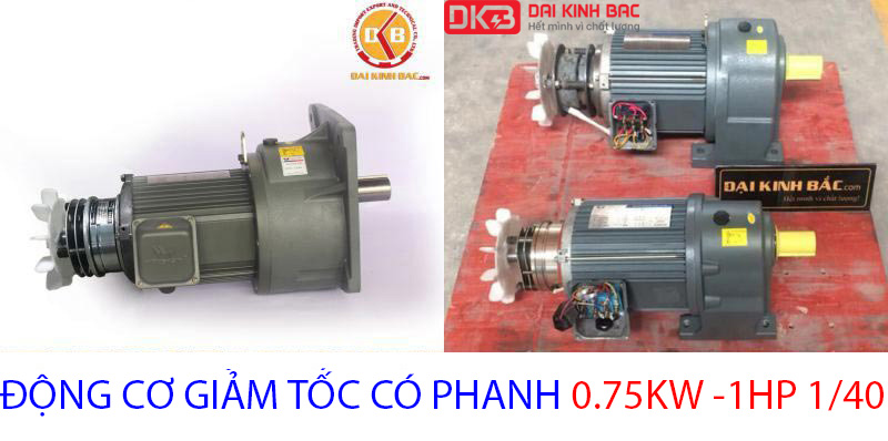 động cơ giảm tốc vo gang 0.75kw 1hp