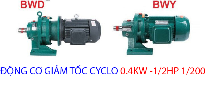 động cơ giảm tốc cyclo 0.4kw 1.2hp 1.200