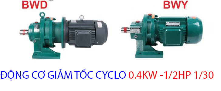 động cơ giảm tốc cyclo 0.4kw 1.2hp 1.30