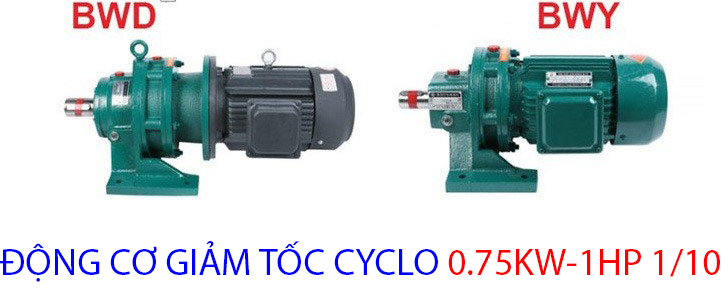 động cơ giảm tốc cyclo 0.75kw 1hp 1.10