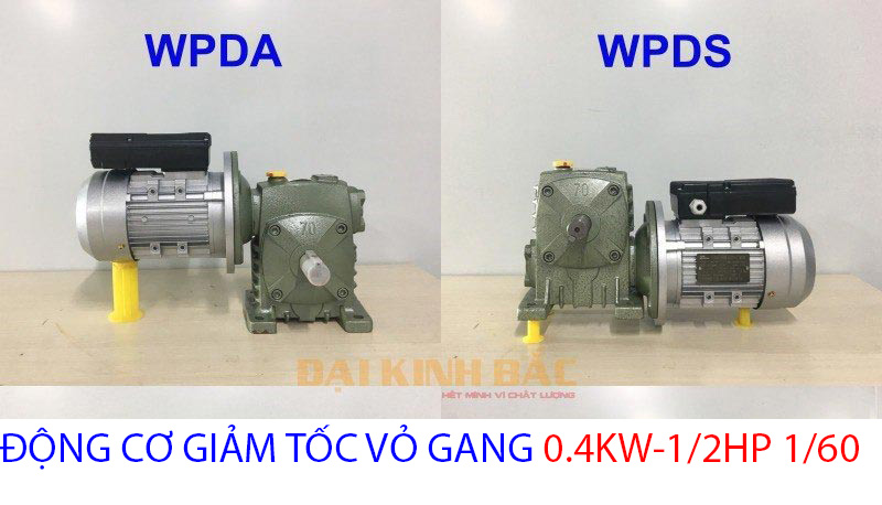 động cơ giảm tốc vỏ gang 0.4kw 1.60