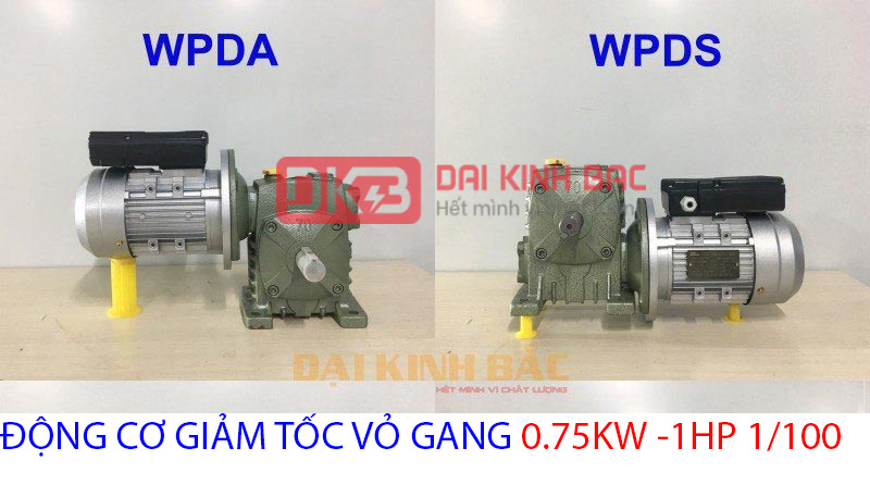 động cơ giảm tốc vo gang 0.75kw 1hp 1.100