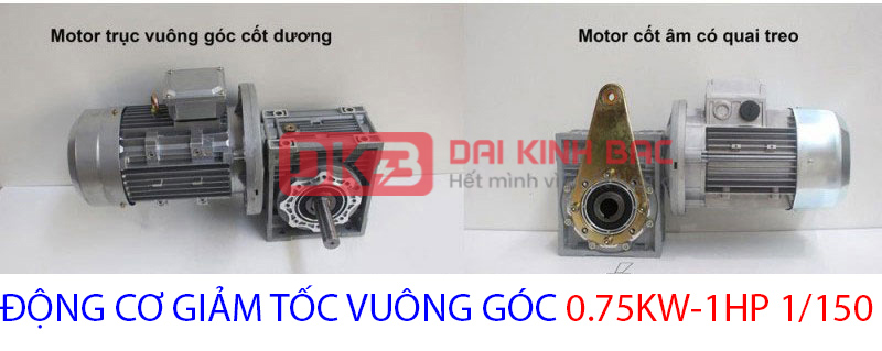 động cơ giảm tốc 0.75kw