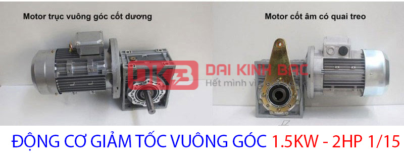 động cơ vuông góc 1.5kw 2hp 1.15