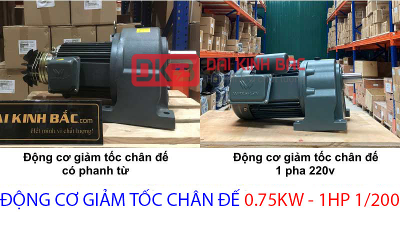 động cơ chân đế 0.75kw 1hp 1.200