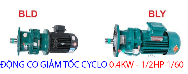 động cơ giảm tốc cyclo 0.4kw 1.2hp 1.60