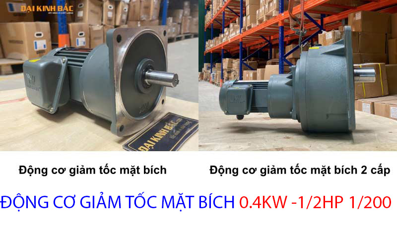 động cơ giảm tốc mặt bich 0.4kw