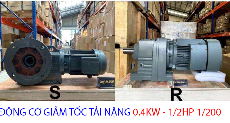 động cơ giảm tốc tải nặng 0.4kw 1.2hp 1.200