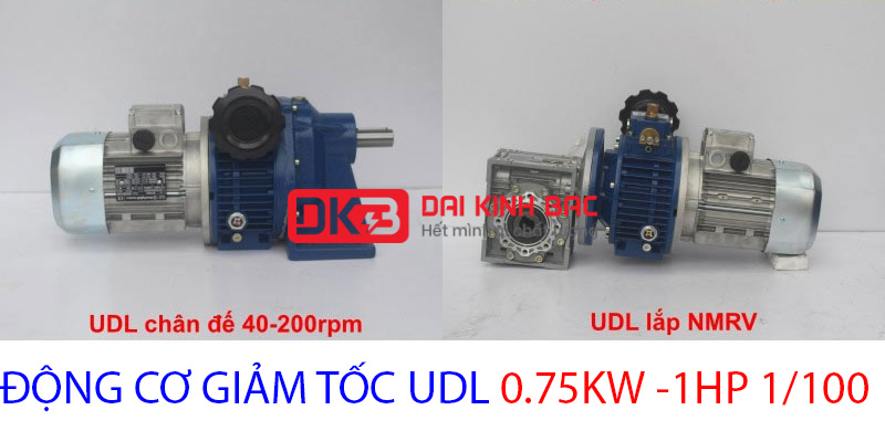 động cơ giảm tốc udl 0.75kw 1hp 1.100
