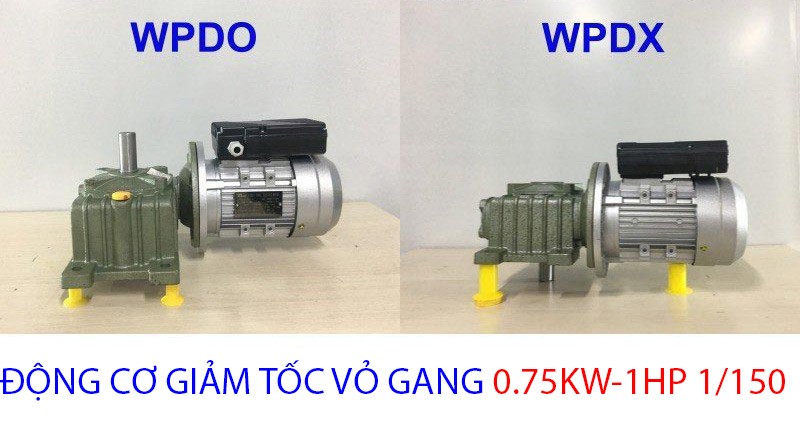 động cơ giảm tốc vỏ gang 0.75kw 1hp 1.150