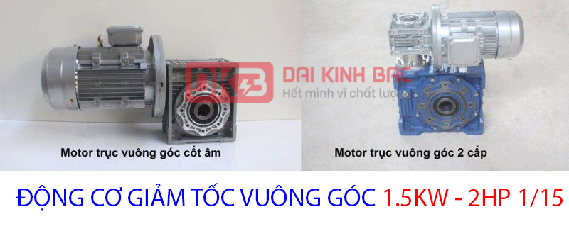 động cơ giảm tốc vuông góc 1.5kw 2hp 1.15