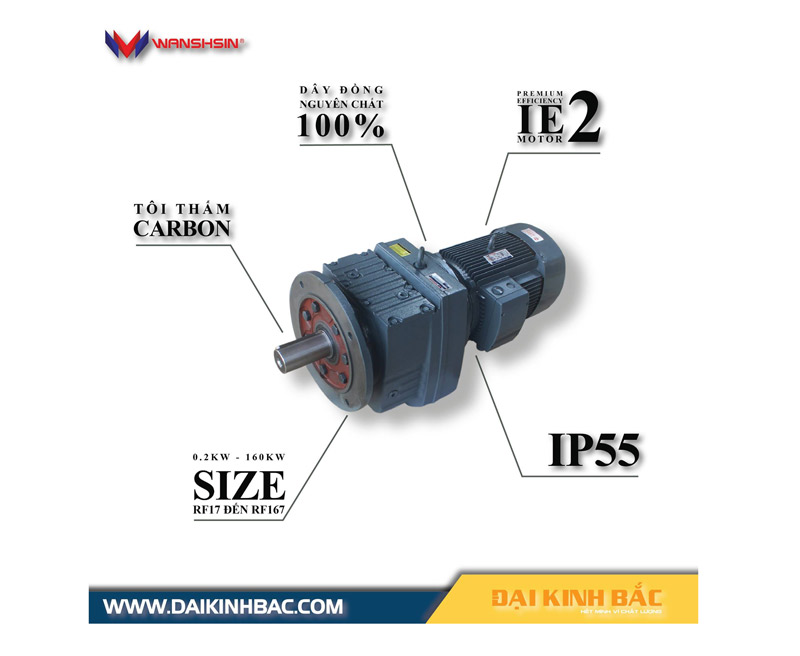 Ưu điểm Mô Tơ Giảm Tốc 132kw 180hp