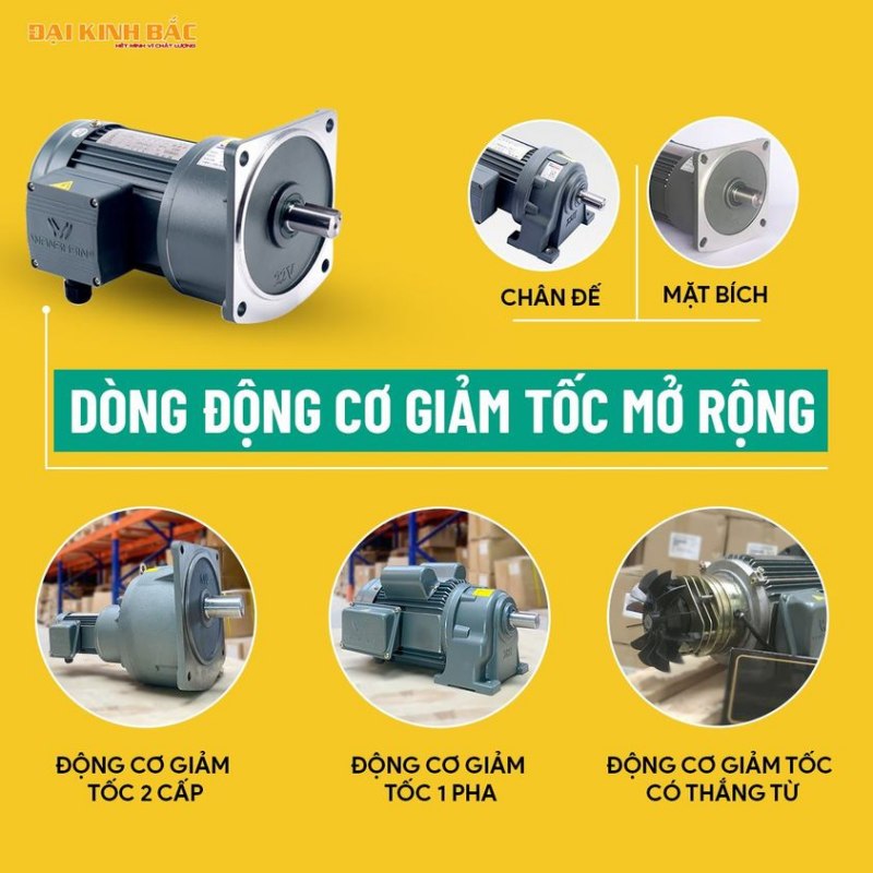 Các Dòng Mở Rộng Của Động Cơ Giảm Tốc Wanshsin 