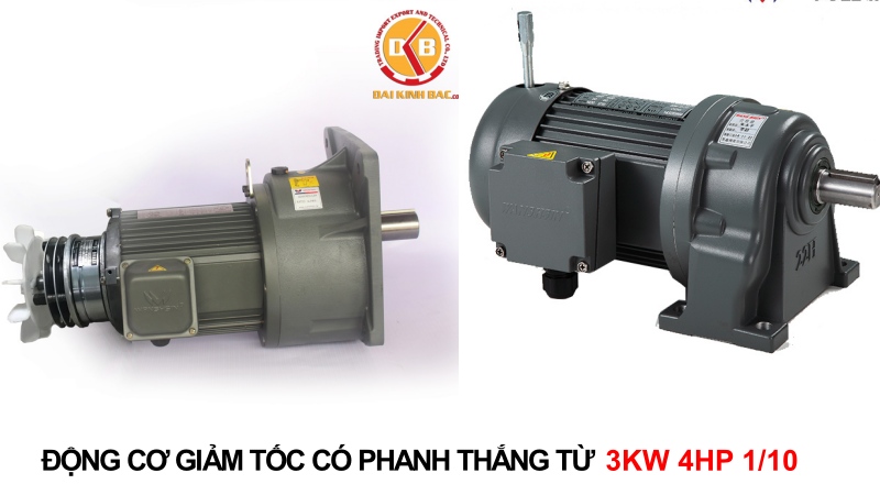 động cơ giảm tốc 3kw 4hp 1/10