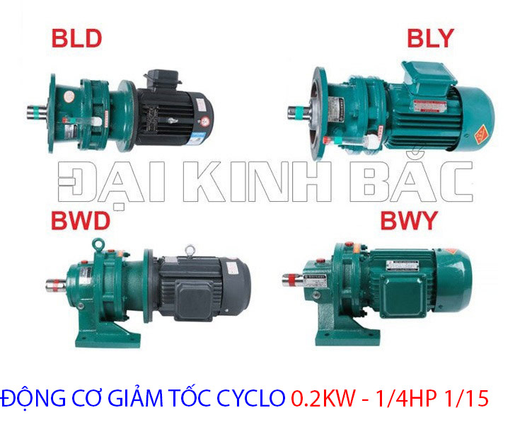 động cơ giảm tôc cyclo 0.2kw 1.4hp 1.15